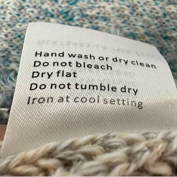 Intermix Chiara Space Dye Wrap Knit Cardigan Size X-Large XL Blue Comfy‎ Casual - Picture 7 of 8